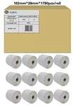 G&G 12x 1790 Etiketten &raquo;ersetzt Zebra 800264-155&laquo; 102 x 38 mm wei&szlig;