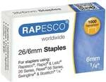 RAPESCO 1000er-Pack verzinkte Heftklammern 26/6mm