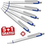 Schneider Kugelschreiber &raquo;Slider Xite&laquo; dokumentenecht 6 St&uuml;ck (5+1 Gratis) silber