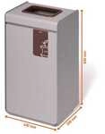 Durable Wertstoffsammler &raquo;DURASORT&reg; Bioabfall&laquo; 55 L grau / braun grau, 42x83x33