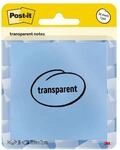 Post-It Haftnotizen &raquo;transparent notes&laquo; 7,3 x 7,3 cm 36 Blatt blau