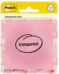Post-It Haftnotizen &raquo;transparent notes&laquo; 7,3 x 7,3 cm 36 Blatt rosa