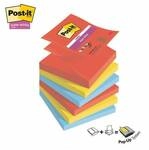 Post-it Super Sticky Haftnotizblock 76 x 76 mm &raquo;Z-Notes Playful Collection&laquo;, 6