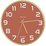 unilux Wanduhr BALTIC buche/ziegel 315 mm braun, 31.5 cm