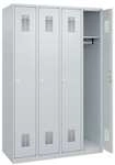 CP Garderobenspind &raquo;Basis PLUS&laquo; 4x1 mit Drehriegel grau, 120x185x50 cm