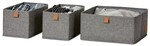 OTTO Office Aufbewahrungsk&ouml;rbe-Set &raquo;Premium&laquo; 3 St&uuml;ck grau, 15 cm
