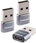 Intenso USB-Adapter C480A USB-C auf USB-A 0,48 Gbit/sek 3 St&uuml;ck