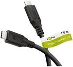 goobay Ladekabel USB-C (USB4) 240 W schwarz 1 m schwarz