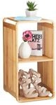 relaxdays Bambus Regal mit 3 Ablagen 64,7 x 33 x 33 cm braun