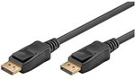 goobay Displayport-Kabel DisplayPort 2.1 schwarz 1.0 m schwarz