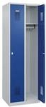 CP Garderobenspind &raquo;Basis PLUS&laquo; 2x1 mit Drehriegel Blau, 60x185x50 cm