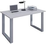 VCM Schreibtisch &raquo;Lona&laquo; 140/80 cm B&uuml;gel-Fu&szlig;-Gestell silbern grau, 140x76x80 cm