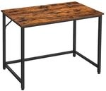 VASAGLE Schreibtisch 100,0 cm 4-Fu&szlig; schwarz, 100x76x50 cm