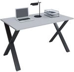 VCM Schreibtisch &raquo;Lona&laquo; 140/80 cm X-Fu&szlig;-Gestell schwarz grau, 140x76x80 cm