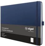 Sigel Notizbuch &raquo;Conceptum&laquo; A4 quer blau, 29.5x21.3 cm