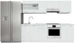 VCM K&uuml;chenzeile &raquo;Esilo 8-teilig&laquo; 240 cm Einbauk&uuml;che braun, 240x145x60 cm