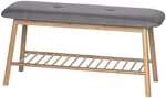 Wenko Schuhbank mit Sitzpolster &raquo;Bahari Bambus&laquo; 1 Boden braun, 90x45x34 cm