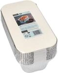STARPAK Aluschalen mit Deckel 1.5 L eckig 25 St&uuml;ck silber, 24.2x7x13 cm
