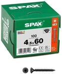 SPAX Universalschrauben &raquo;T20 Senkkopf BLAX&laquo; 4,5 x 60 mm 100 St&uuml;ck