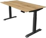 Kerkmann Schreibtisch h&ouml;henverstellbar (elektrisch) &raquo;Move 4&laquo; 160 cm T-Fu&szlig; braun,