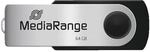 MediaRange USB-Stick &raquo;MR912&laquo; 64 GB schwarz, 1.1x1.1x5.6 cm