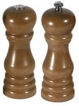 Contacto Salzstreuer- & Pfefferm&uuml;hlen-Set braun, 5x16 cm