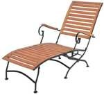 Garden Pleasure Garten-Sonnenliege mit abnehmbarem Fu&szlig;teil &raquo;Wien&laquo; braun, 64x89 cm
