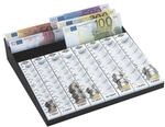 Wedo Geldz&auml;hlbrett mit Scheinfach &raquo;Fassung - 256,20 € Hartgeld&laquo; wei&szlig;,