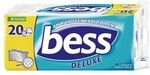 Bess Toilettenpapier &raquo;Deluxe&laquo; 4-lagig 20 Rollen (1 Pack &agrave; 20 Rollen) wei&szlig;