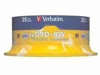 DVD-Rohlinge »DVD+RW« 25er-Spindel silber, Verbatim
