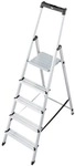 Krause Stufen-Stehleiter &raquo;MONTO Solidy&laquo; 5 Stufen mit Ablage silber, 180 cm