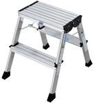 Krause Doppel-Klapptritt &raquo;MONTO Rolly&laquo; 2x 2 Stufen grau, 40x55x20 cm