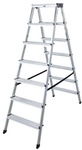 Krause Doppelleiter &raquo;MONTO Dopplo&laquo; 2x 7 Stufen silber, 164 cm
