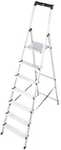 Krause Stufen-Stehleiter &raquo;MONTO Solidy&laquo; 7 Stufen mit Ablage silber, 230 cm