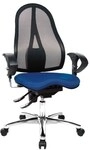 Topstar B&uuml;rostuhl &raquo;Sitness 15&laquo; mit Armlehnen blau