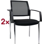 Topstar 2er-Set Besucherstuhl &raquo;BtoB 10&laquo; schwarz, 48x47 cm