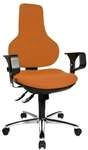 Topstar B&uuml;rostuhl &raquo;Ergo Point SY Deluxe&laquo; mit Armlehnen orange