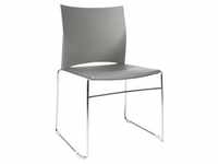 4er-Set Stapelstühle »W-Chair« grau, Topstar, 45x45 cm