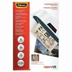 Fellowes 100x Laminierfolien &raquo;Capture125&laquo; 125 &micro;m wei&szlig;