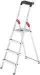 Hailo Alu-Stehleiter &raquo;L60 StandardLine&laquo; 4 Stufen silber