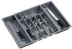 KESPER Variabler Besteckkasten 29 - 50 cm grau grau, 29x6.5x38 cm
