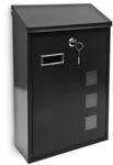 relaxdays Briefkasten Hochformat mit 3 Fenstern
