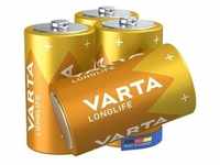 4er-Pack Batterien »LONGLIFE« Mono / D / LR20, Varta