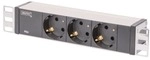 Digitus 3-fach-Steckdosenleiste mit Aluminumprofil &raquo;DN-95411&laquo; grau, 24.4x4.6x4.6 cm