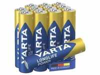 12er-Pack Batterien »LONGLIFE Power« Micro / AAA / LR03, Varta