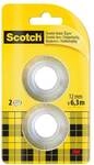 Scotch Doppelseitiges Klebeband 12 mm x 6.3 m 2 St&uuml;ck, 1.2 cm