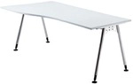HAMMERBACHER Freiformtisch &raquo;A-Line&laquo; 180 cm grau, 180x76x80 cm