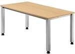 HAMMERBACHER Schreibtisch &raquo;Q-Line&laquo; 160 cm braun, 160x76x80 cm