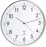 TFA Funkuhr silber 330 mm silber, 33 cm