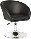 Amstyle Design Drehsessel Leder-Optik schwarz, 44x55 cm